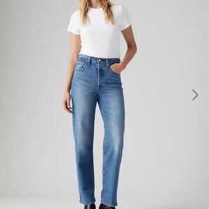 Levi’s Ribcage Straight Ankle Medium Wash - Dance Around